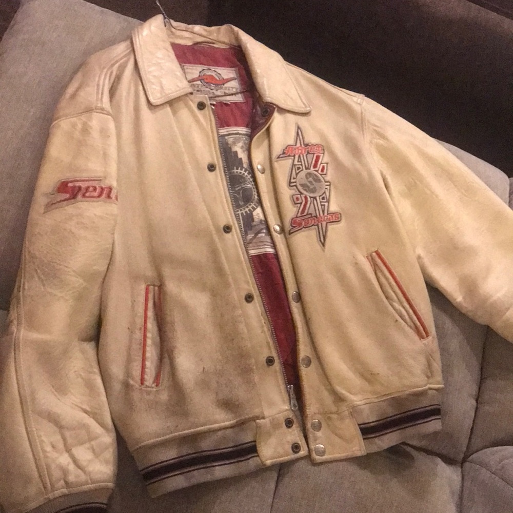 Vintage Avirex varsity leather jacket